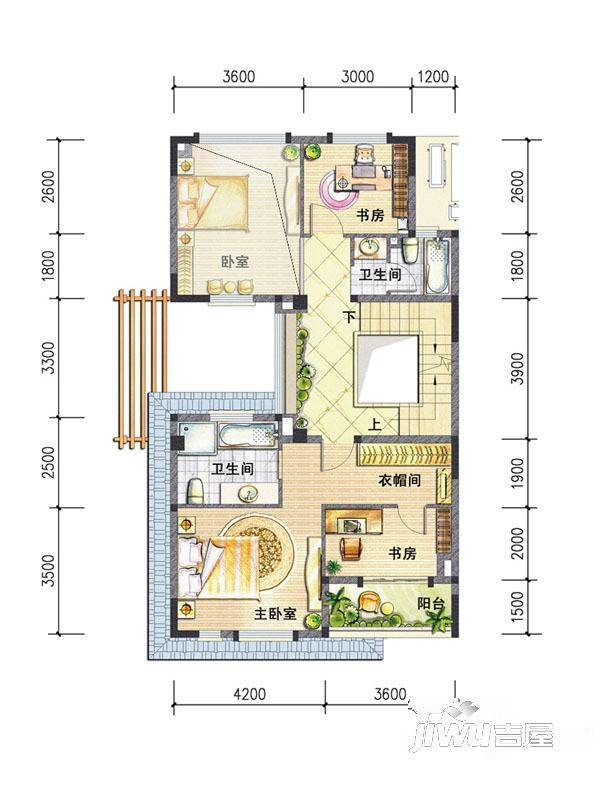 特房御溪墅7室2厅4卫232㎡户型图