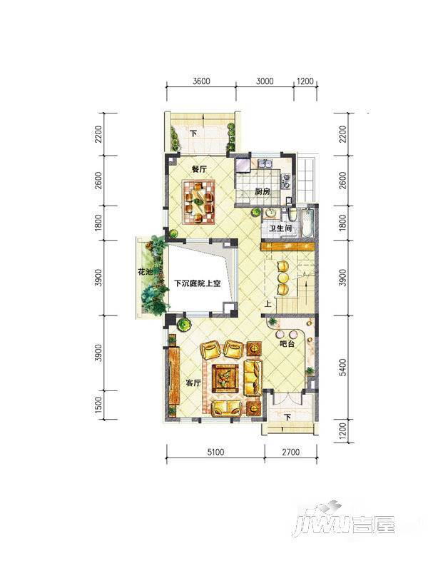 特房御溪墅7室2厅4卫232㎡户型图