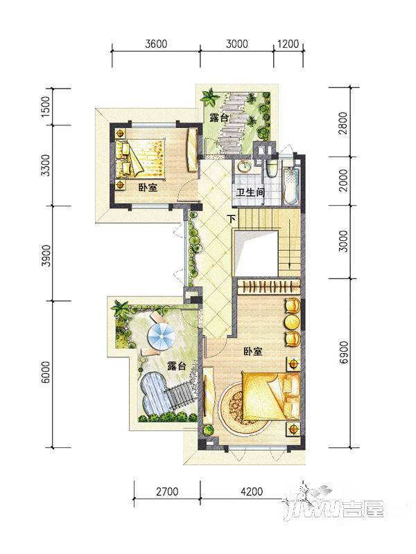 特房御溪墅8室2厅4卫249㎡户型图