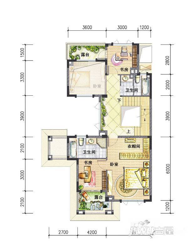 特房御溪墅8室2厅4卫249㎡户型图