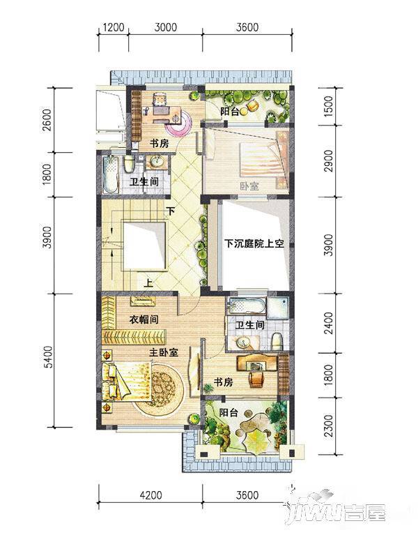 特房御溪墅8室2厅4卫230㎡户型图