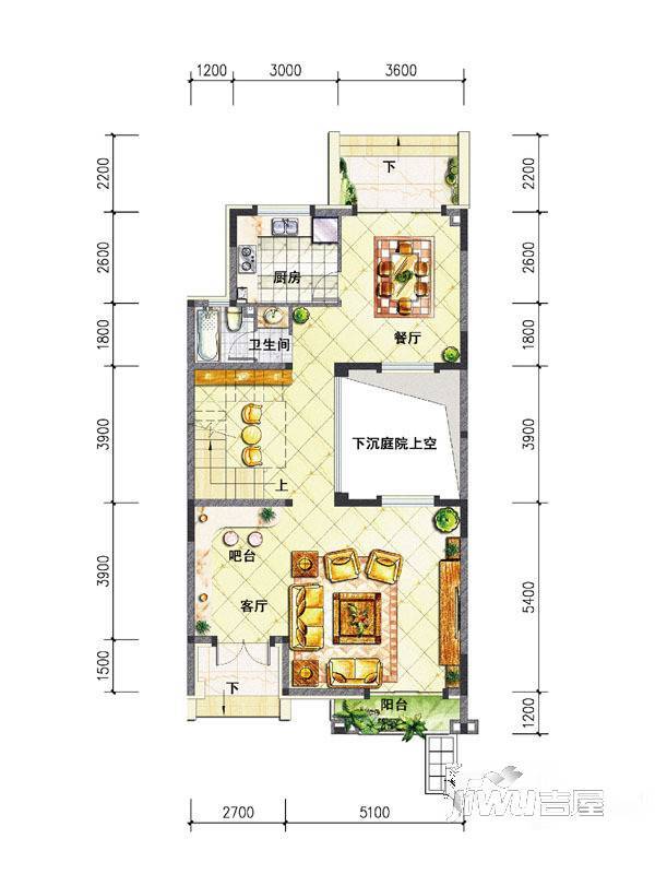 特房御溪墅8室2厅4卫230㎡户型图