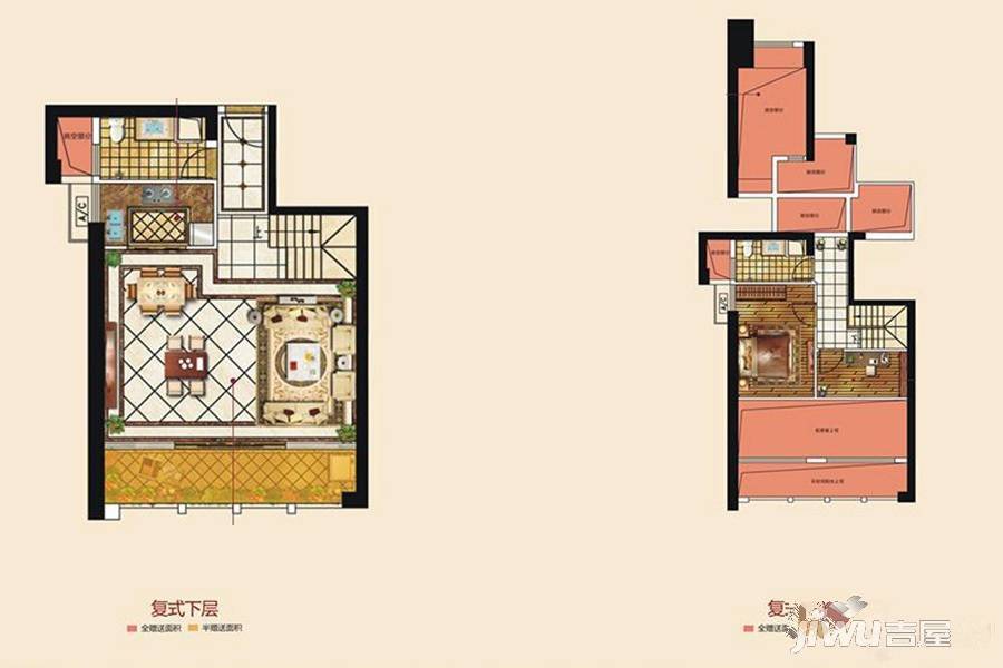 泰禾首玺3室2厅2卫116㎡户型图