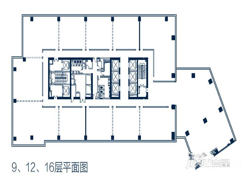 恒安国际广场4室0厅0卫1715㎡户型图