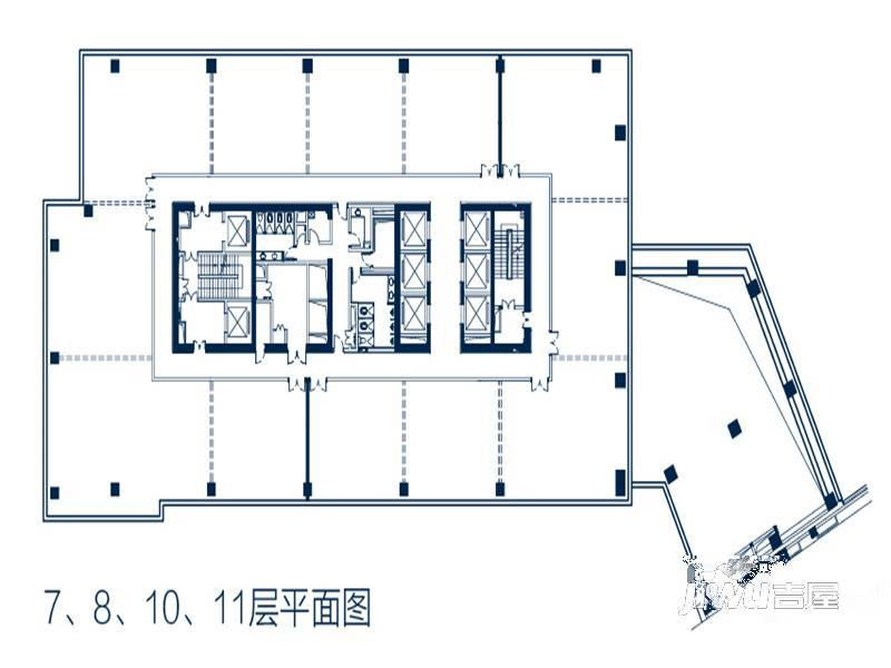 恒安国际广场4室0厅0卫2135㎡户型图