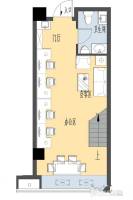 海丝艺术品中心3室1厅1卫75㎡户型图