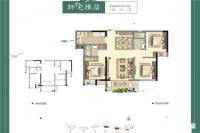 大唐栖湖3室2厅2卫89㎡户型图