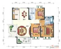 嘉福·夏日海湾3室2厅2卫120㎡户型图