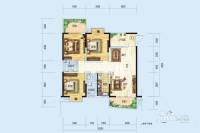 碧水半岛3室2厅2卫135.7㎡户型图