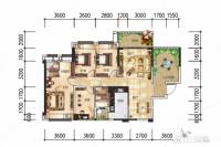 越亚天赐良园5室2厅2卫126.3㎡户型图