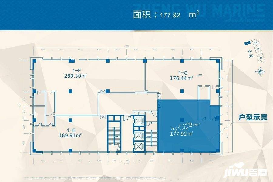 北部湾海洋科技创新港1室0厅0卫177.9㎡户型图