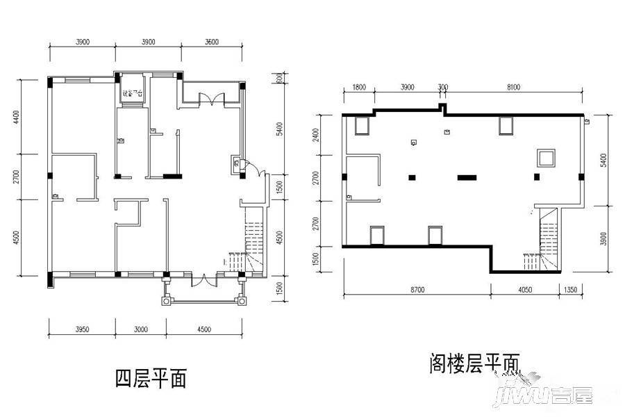 永缙桃源4室2厅3卫202.1㎡户型图