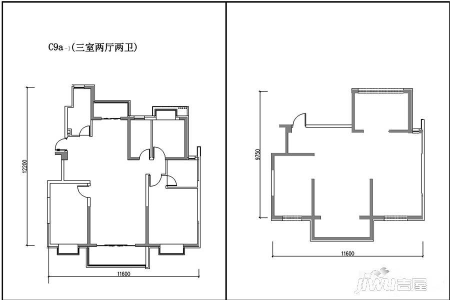 颐和城3室2厅2卫246.8㎡户型图