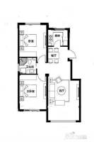 恒威滨江国际2室2厅1卫85㎡户型图
