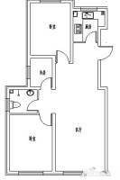 华川爱丁堡3室2厅1卫96.1㎡户型图