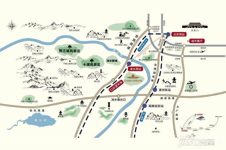 北京恒大京南半岛位置交通图图片