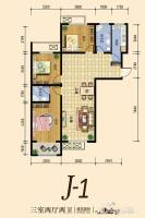 桃李苑3室2厅2卫130.2㎡户型图