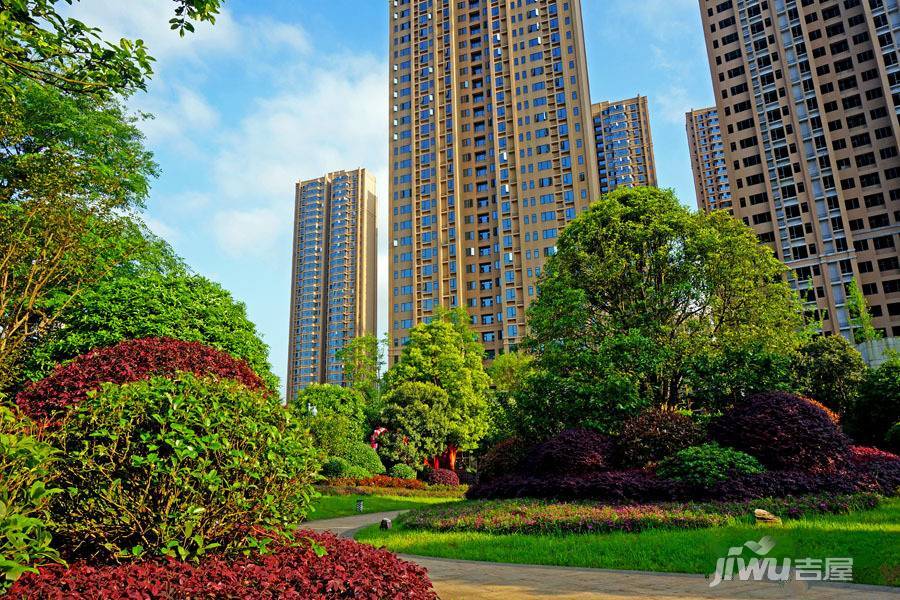 湘域中央花园实景图图片