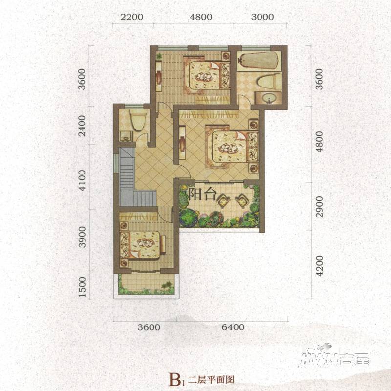 乐仙小镇4室2厅3卫239㎡户型图