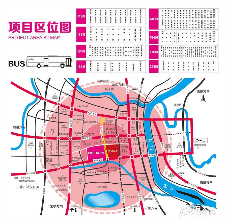 合胜广场·华府位置交通图2