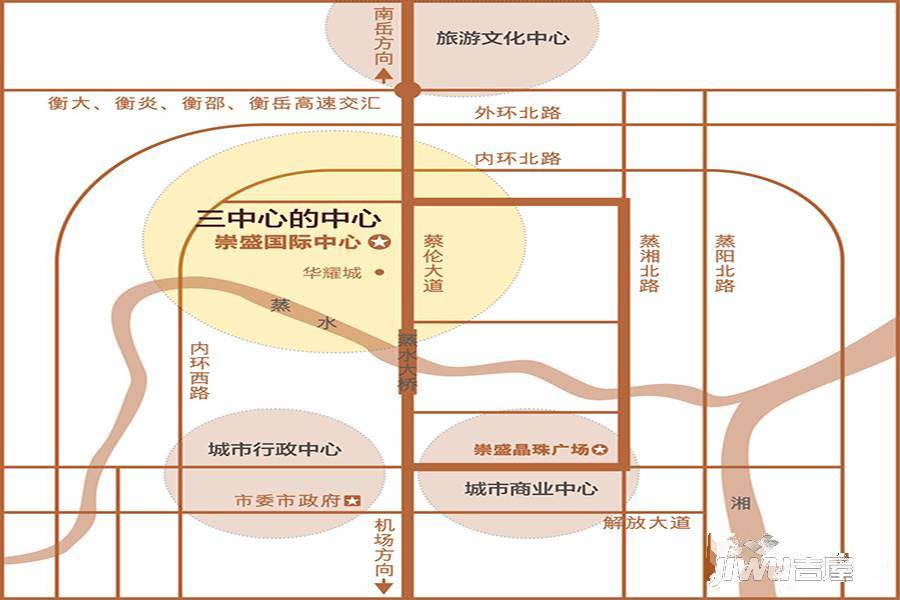 崇盛国际中心位置交通图3