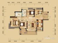 幸福嘉园3室2厅2卫133.7㎡户型图