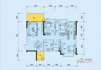 珠江愉景新城3室2厅2卫113.7㎡户型图