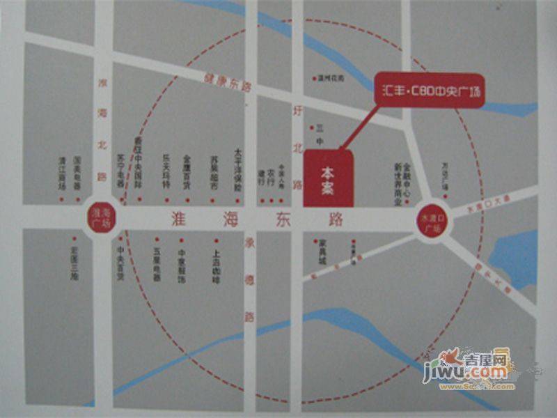 汇丰CBD中央广场位置交通图图片