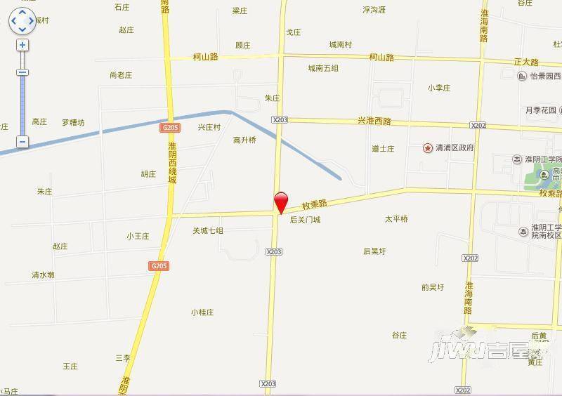 淮安现代国际新城位置交通图图片