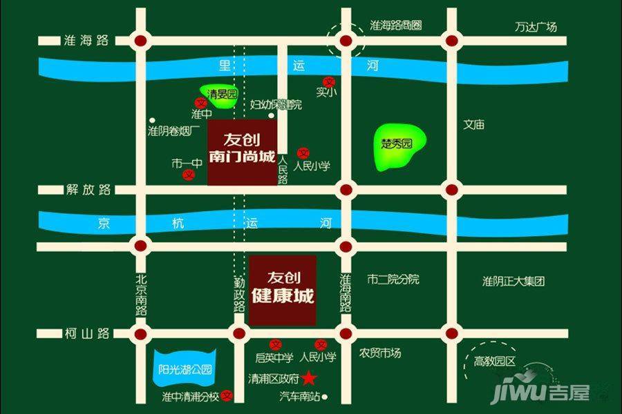 友创南门尚城位置交通图图片