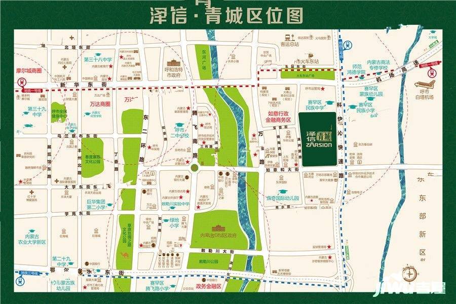 泽信青城位置交通图图片