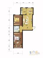 陶然雅居2室1厅1卫92㎡户型图
