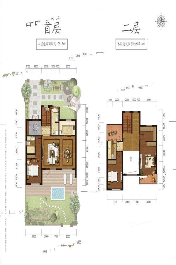 云谷墅3室3厅3卫181㎡户型图