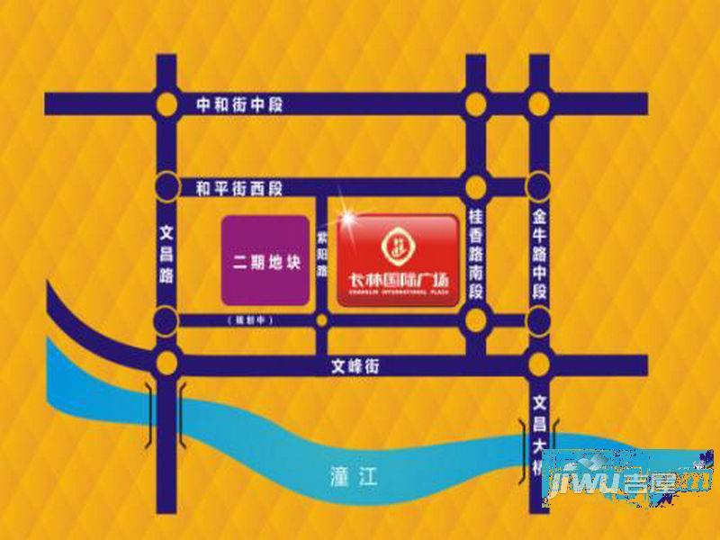 长林国际广场位置交通图