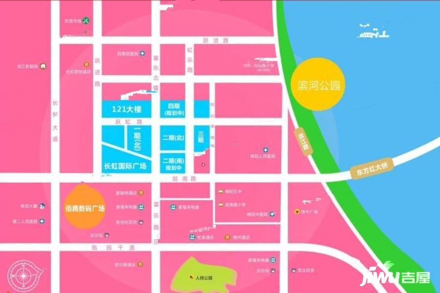 长虹国际城中央公馆位置交通图