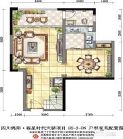 福星时代天骄4室2厅3卫104㎡户型图