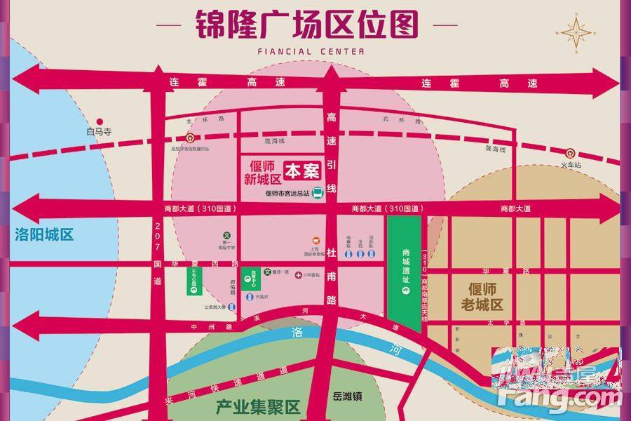 锦隆汇金中心位置交通图
