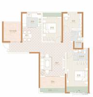 名门万象3室2厅2卫118.5㎡户型图