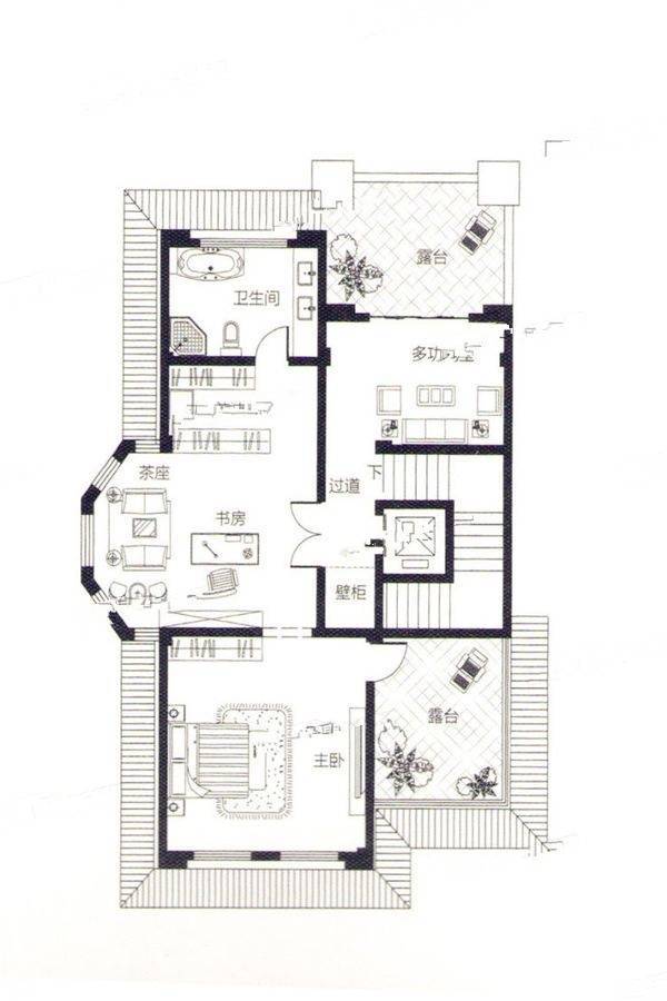 一号庄园6室3厅5卫520.6㎡户型图