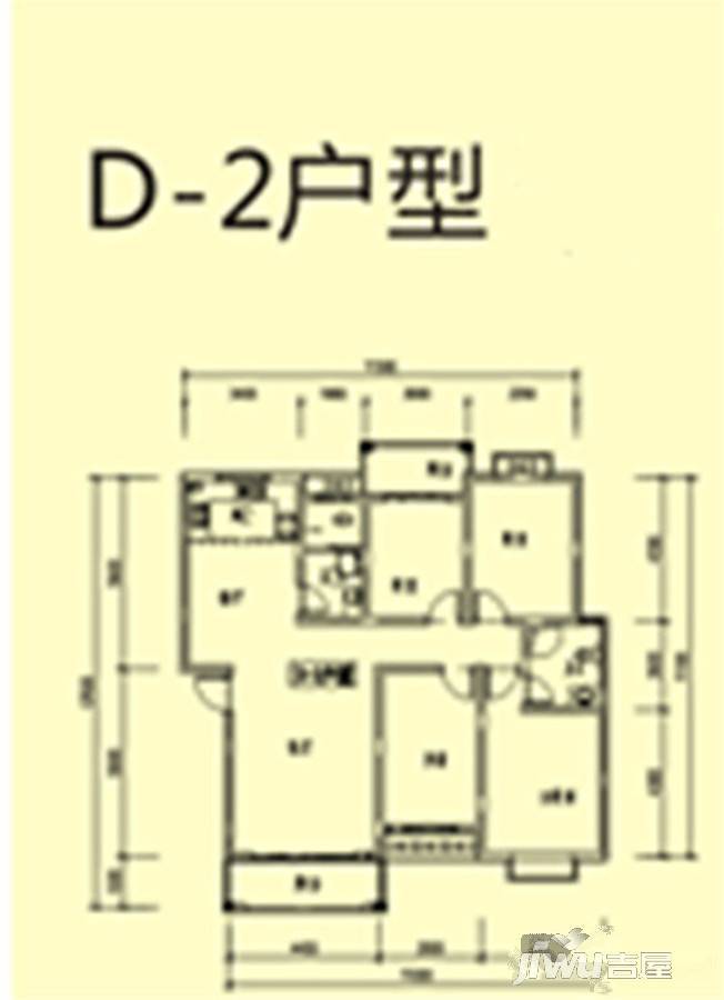 艺富和园3室2厅2卫150㎡户型图