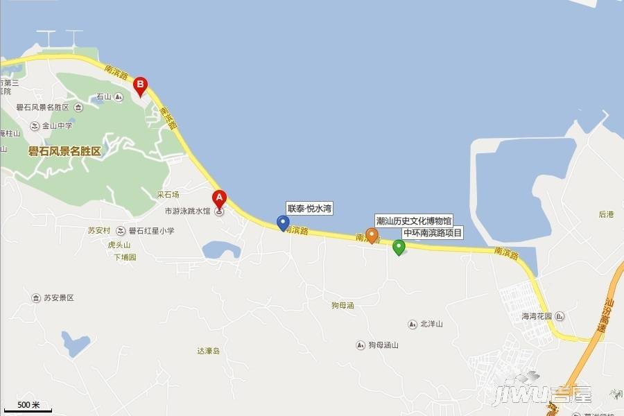 君悦南湾位置交通图图片