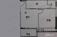 富逸时代商住楼1室1厅1卫61.6㎡户型图