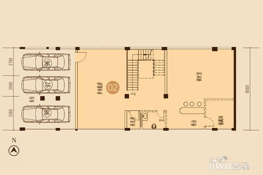 海湾尚景花园5室3厅4卫453.6㎡户型图