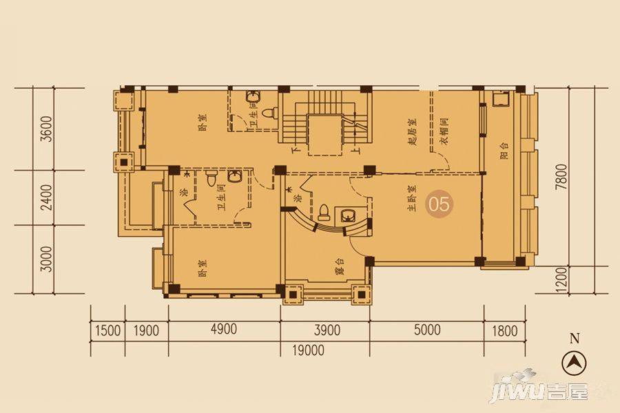 海湾尚景花园5室4厅5卫478.4㎡户型图