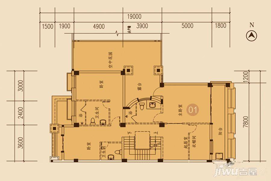 海湾尚景花园5室4厅5卫478.4㎡户型图