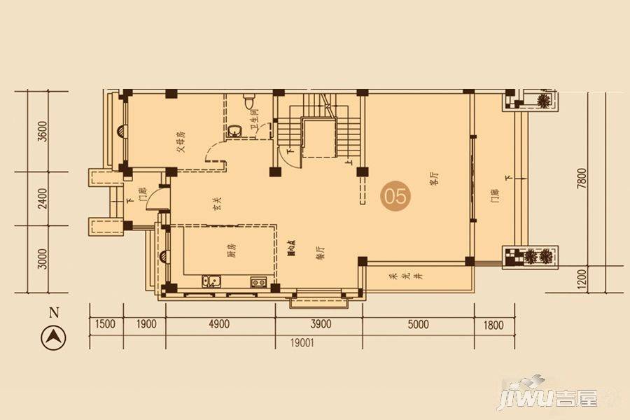 海湾尚景花园5室4厅5卫484.6㎡户型图