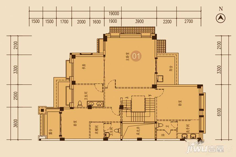 海湾尚景花园5室3厅5卫492.5㎡户型图