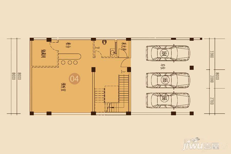 海湾尚景花园5室3厅4卫414.8㎡户型图