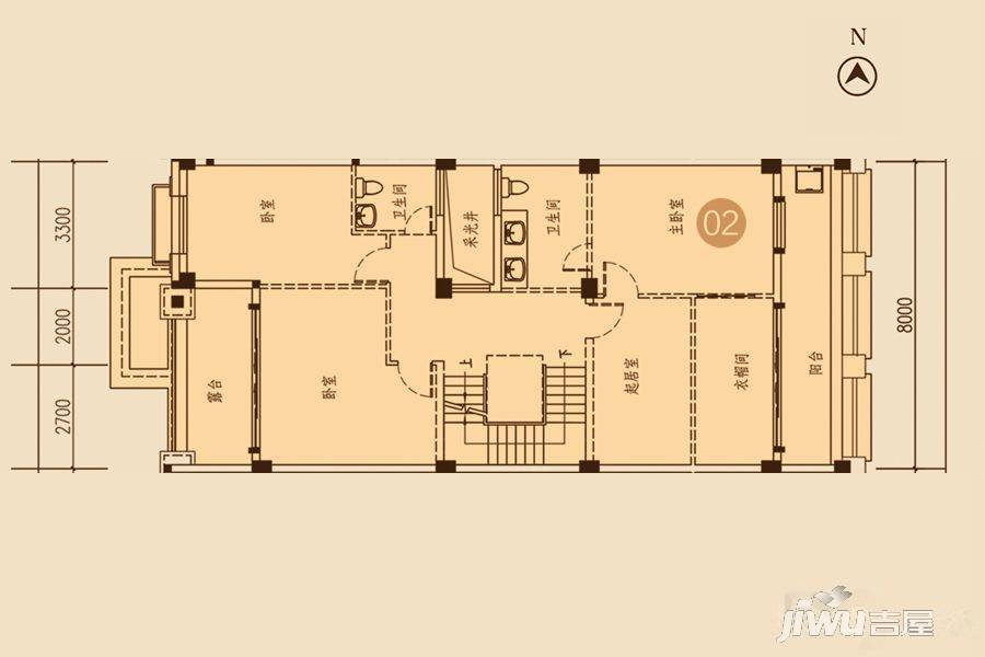 海湾尚景花园5室3厅4卫471.2㎡户型图