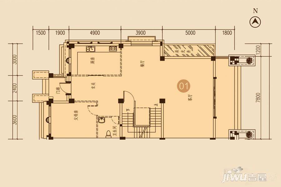 海湾尚景花园5室4厅5卫544.5㎡户型图